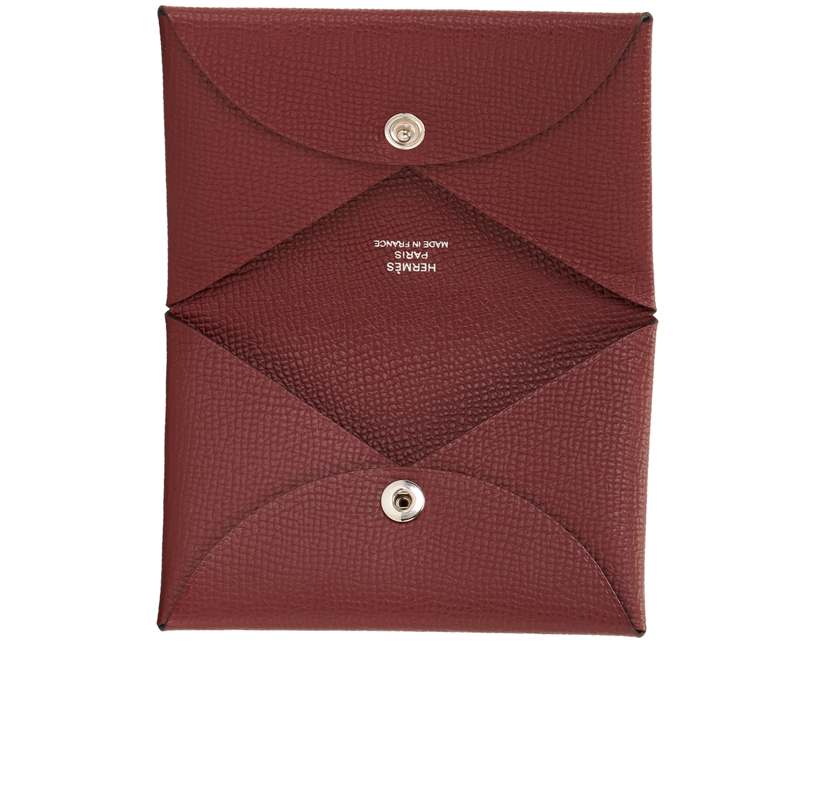 Hermes Calvi Card Holder, &pound;240, Accessories, Red, Leather, Other view